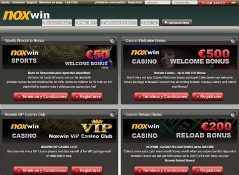 Noxwin casino codigo promocional